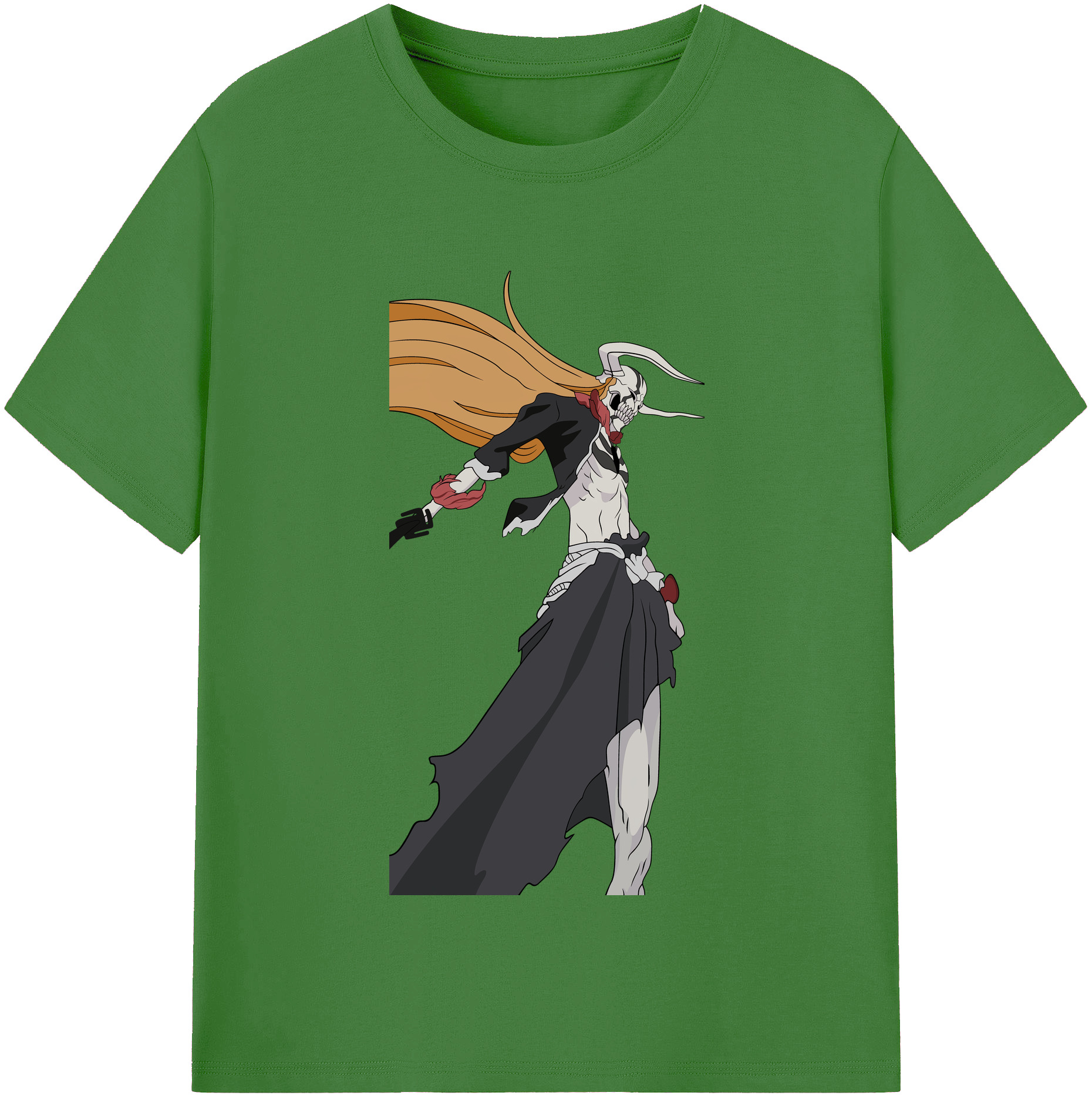 （画像用） ブリーチ 黒崎一護（くろさき いちご）BLEACH Kurosaki Ichigo レディースカジュアルプリントTシャツ（綿100％）